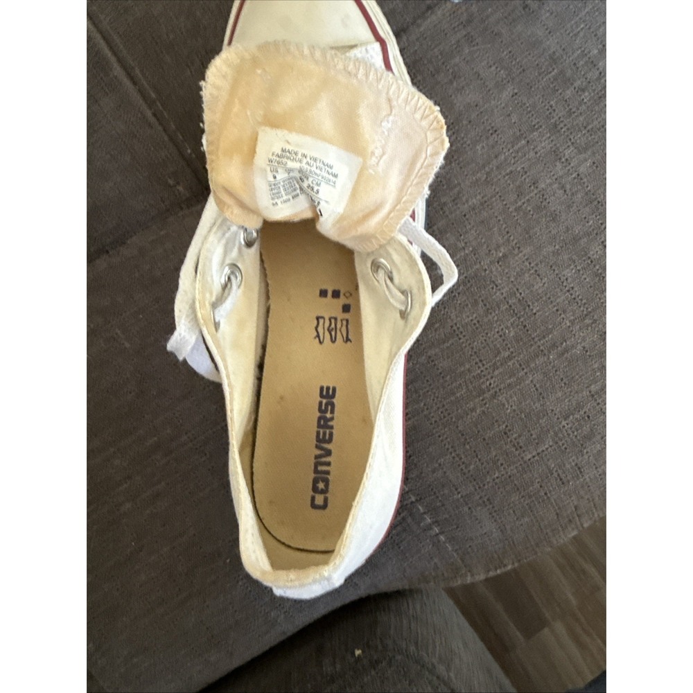 Converse Women's Chuck Taylor's All Star White Casual Shoes Sneakers Size 9 VG+ - Picture 8 of 10